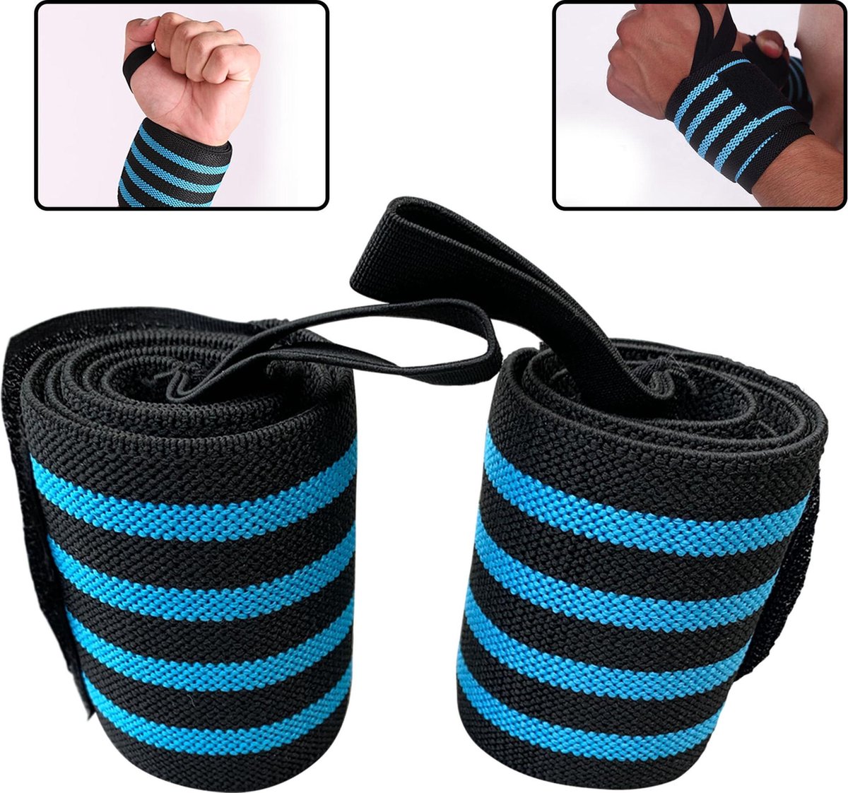 Wrist Wraps – Crossfit - Fitness - Lifting Straps - Bankdruk – Polsbrace – Krachttraining - Wrist Support – Polssteun - Gewichtheffen