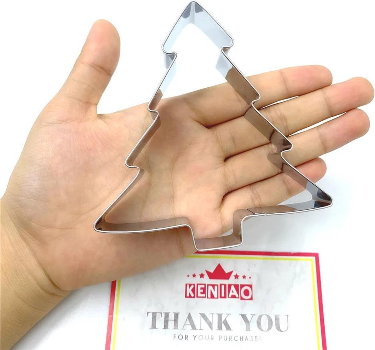 Koekjesdeeg uitsteekvorm Kerstboom - medium formaat - Dennenboom Cookie Cutter 10x9
