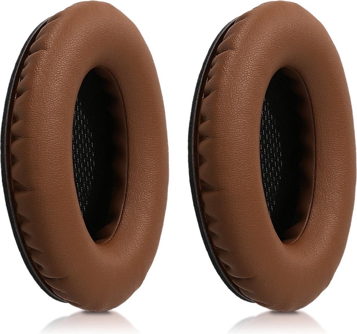 kwmobile 2x oorkussens voor Bose Quietcomfort koptelefoons - imitatieleer - voor over-ear-koptelefoon - donkerbruin