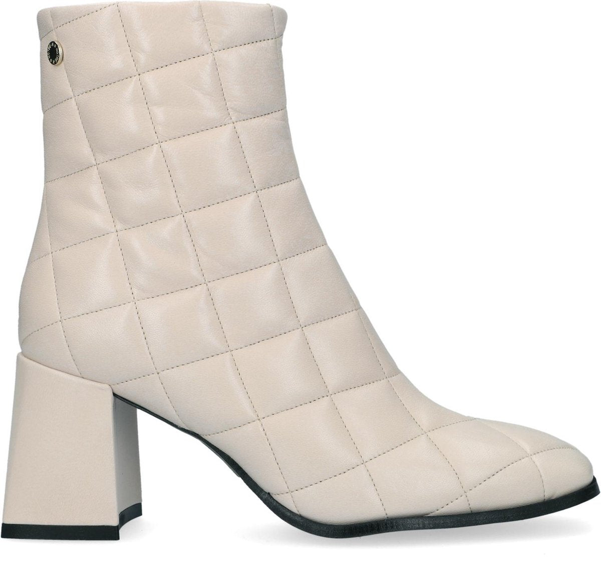 Notre-V 51551 Enkellaarsjes - Enkelboots - Dames - Wit - Maat 38
