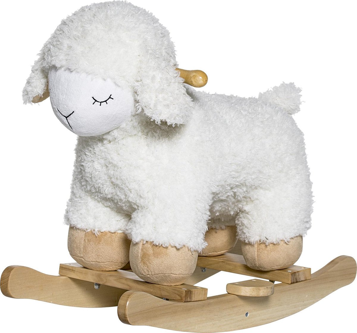 Bloomingville Mini - Hobbelschaap - Polyester/Beuken - Wit - L65xH48xB34 cm