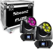 Moving head lichtset - BeamZ FUZE610Z moving head lichtset van 2 FUZE610 moving heads in flightcase