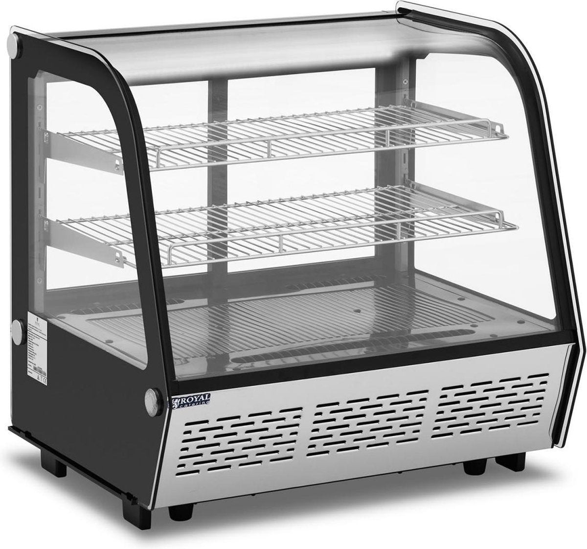 Royal Catering Koelvitrine - 120 L - 3 niveaus - RVS