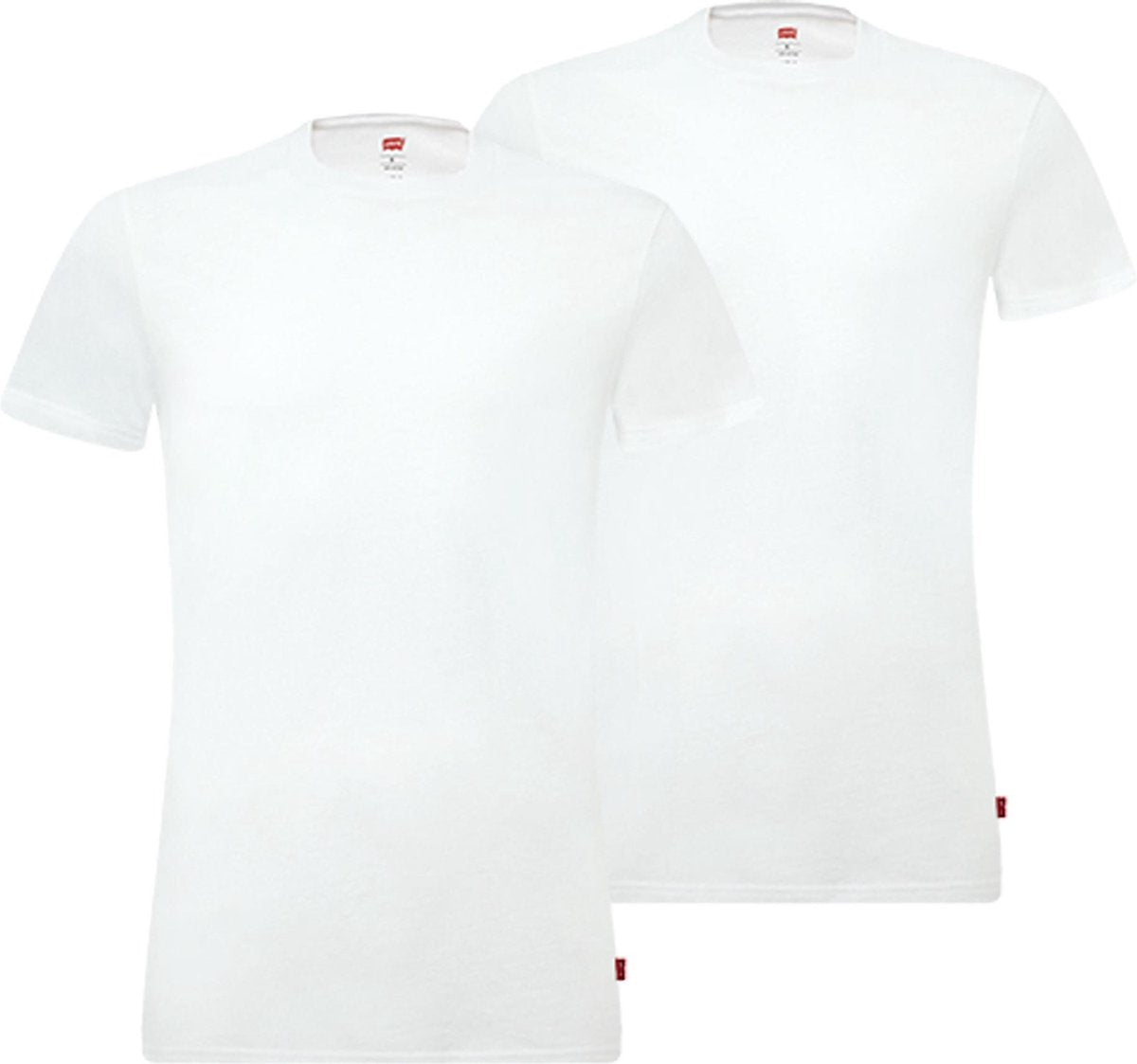 Levi Crew Neck T-shirt Heren Sportshirt casual - Maat S  - Mannen - wit