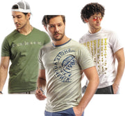 Embrator 3-stuks mannen T-shirt mix11 wit/blauw/groen maat M