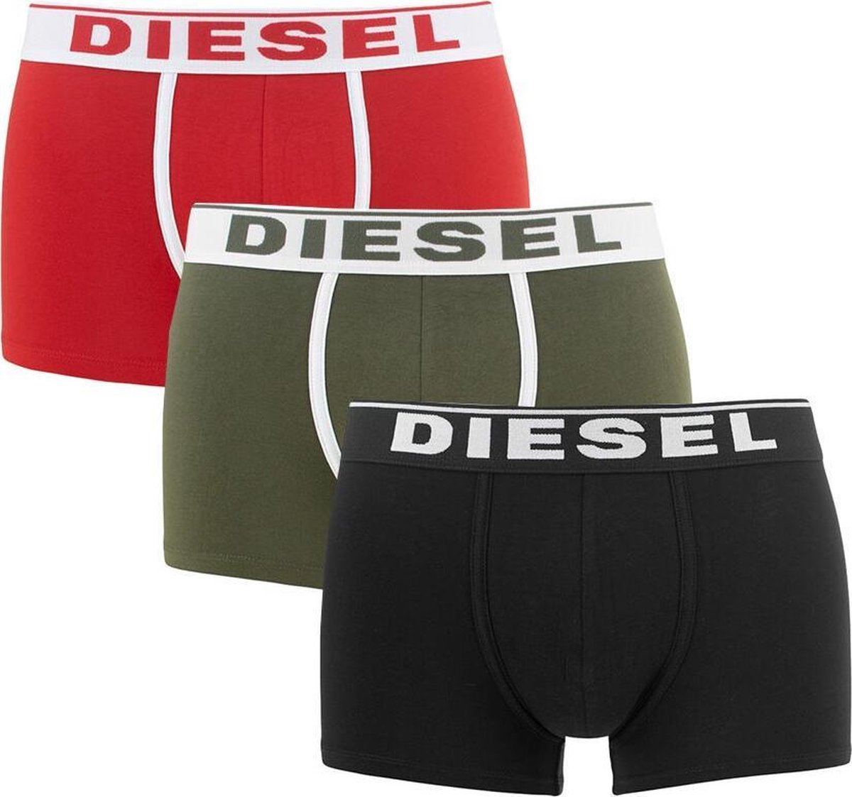 Diesel damien 3P rood / groen / zwart - L