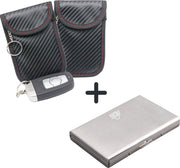 autosleutel rfid antidiefstal hoesje rfid anti skim beschermhoes - met gratis creditcardhouder