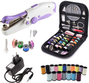 Deluxe Stitcher Pro -- PREMIUM Handnaaimachine met Adapter en 80 Delige Starterskit -- Mini naaimachine - Compact - Draadloos - Draagbare Reis Hand Naaimachine - Elektrisch of op Batterijen