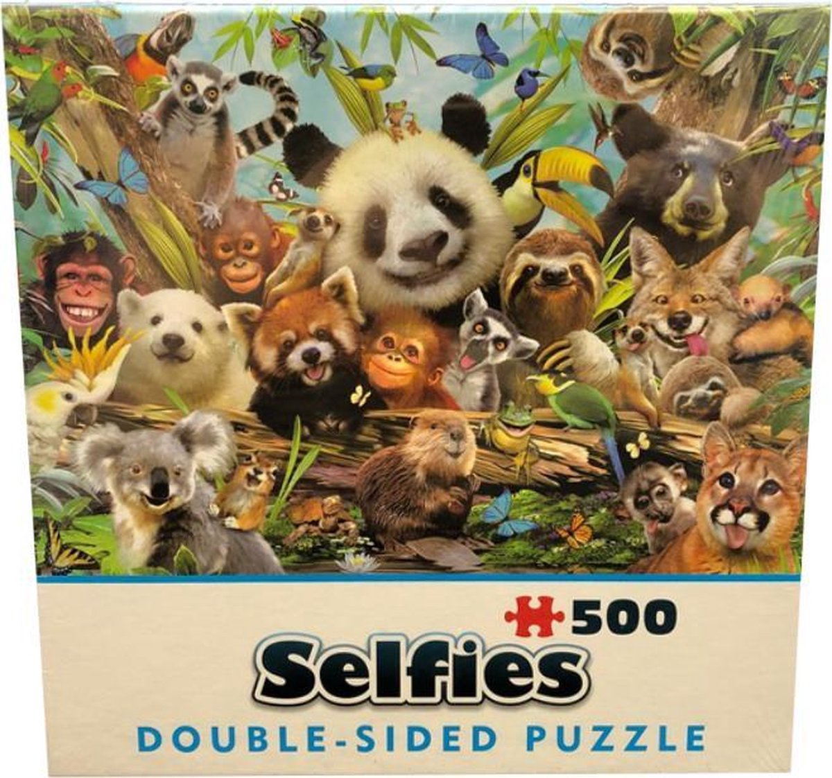 Double-Sided Selfie Puzzles - Jungle (500)