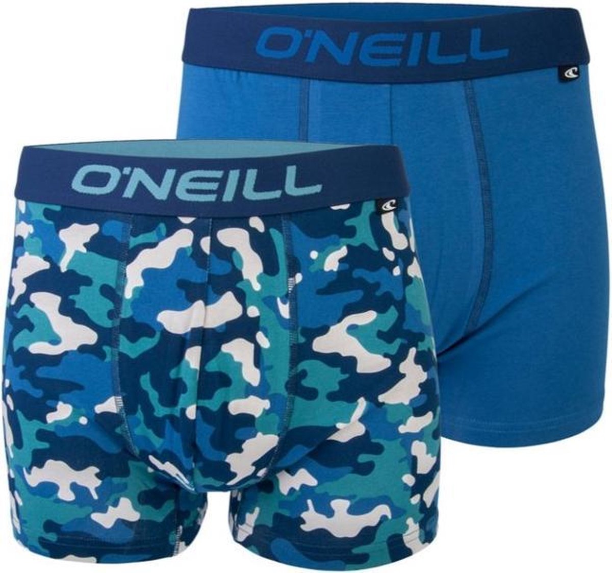 O'Neill 2-Pack Heren Boxershorts Camouflage Blauw | 9006622