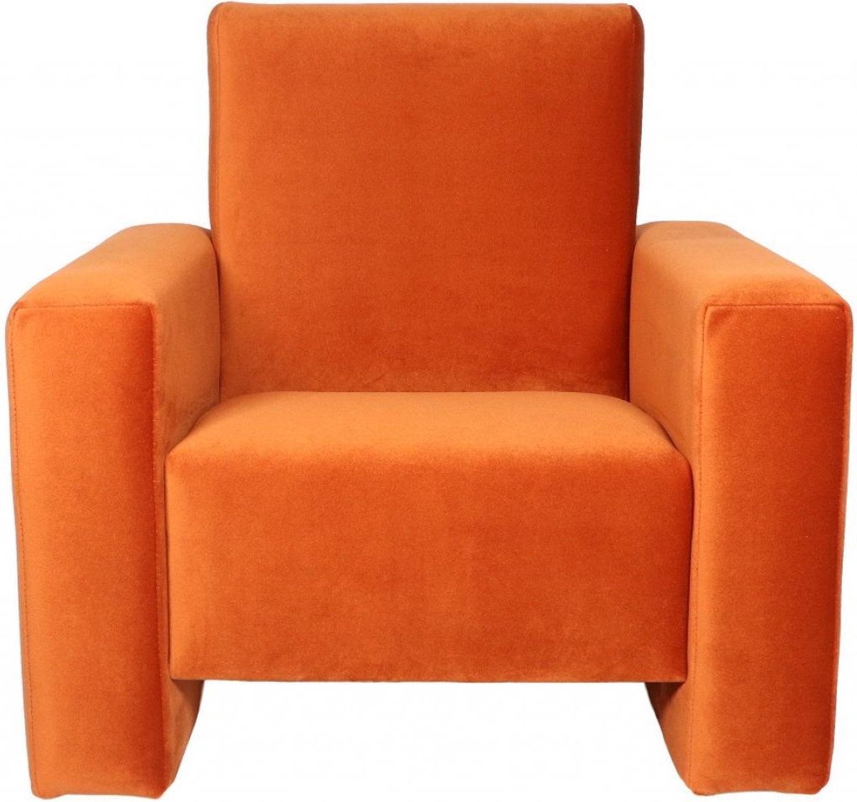 Ding Kinderfauteuil Jamie Velvet Oranje