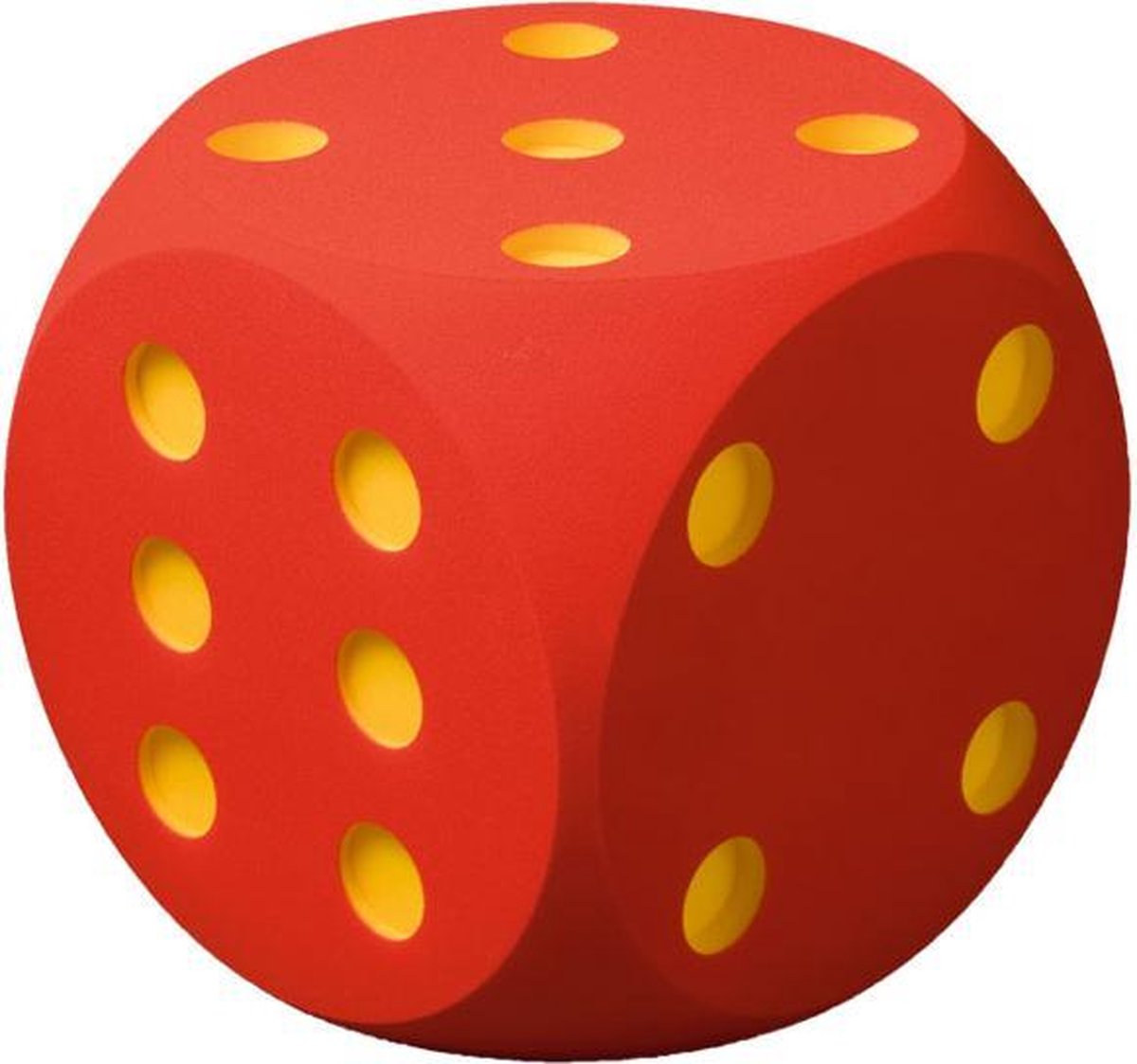 Volley ® Foam Dobbelsteen | 16x16x16 cm | Schuimstof Dobbelsteen | Rood