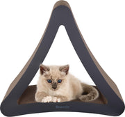 Snoozle Pyramid Krabpaal voor Katten - Zwart - 46cm - Krabmeubel - Karton