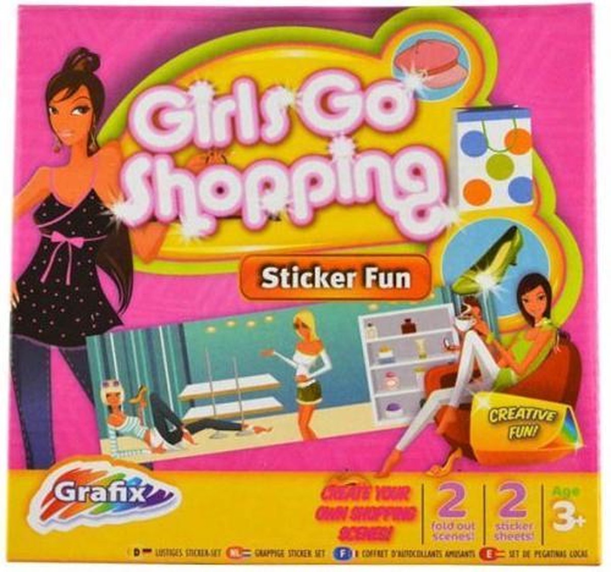 Stickerdoos girl go shopping