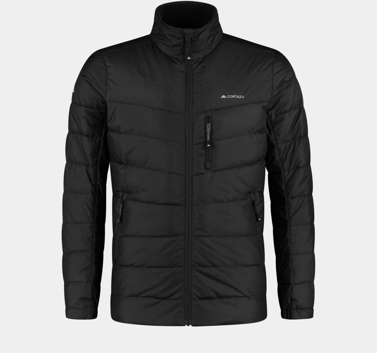 Cortazu Mountain Mid-layer Jas Zip-in Zwart | Heren warm gevoerde outdoor jas