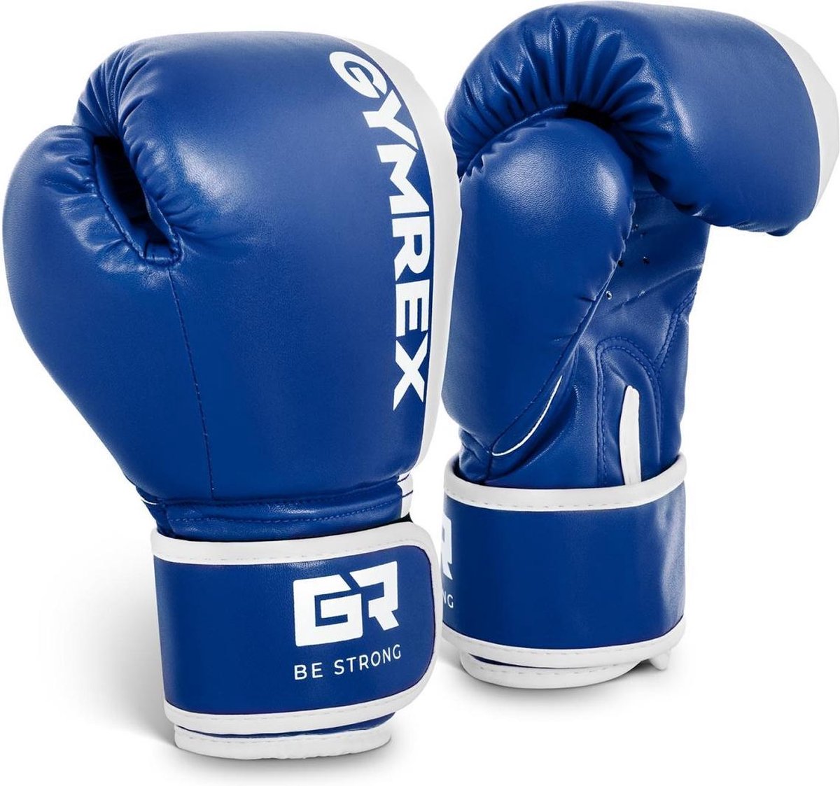 Gymrex Bokshandschoenen kinderen - wit-blauw - 6 oz