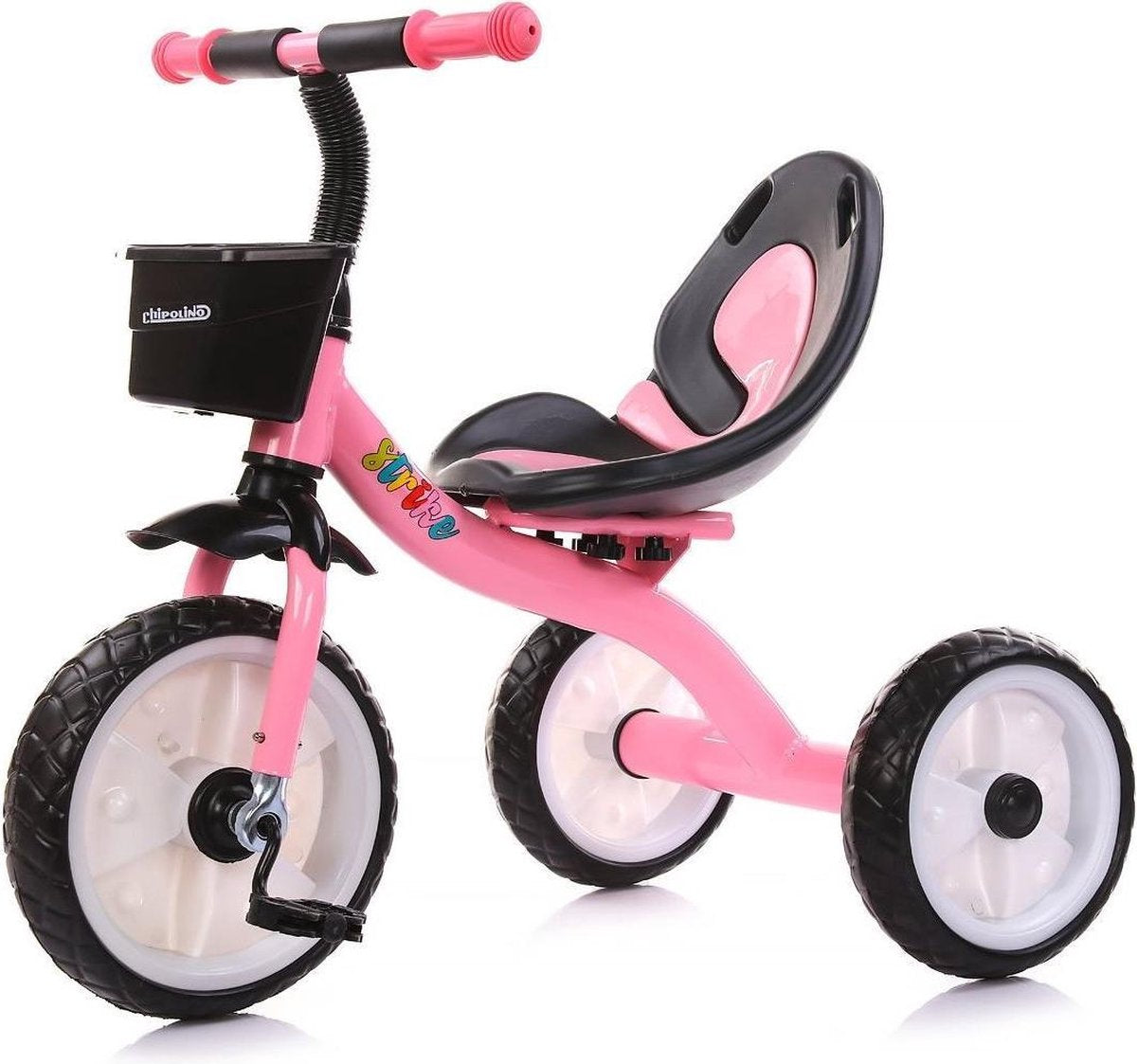 Chipolino Driewieler Strike - Driewieler - Antislip handgrepen - Vanaf 3 jaar - Roze
