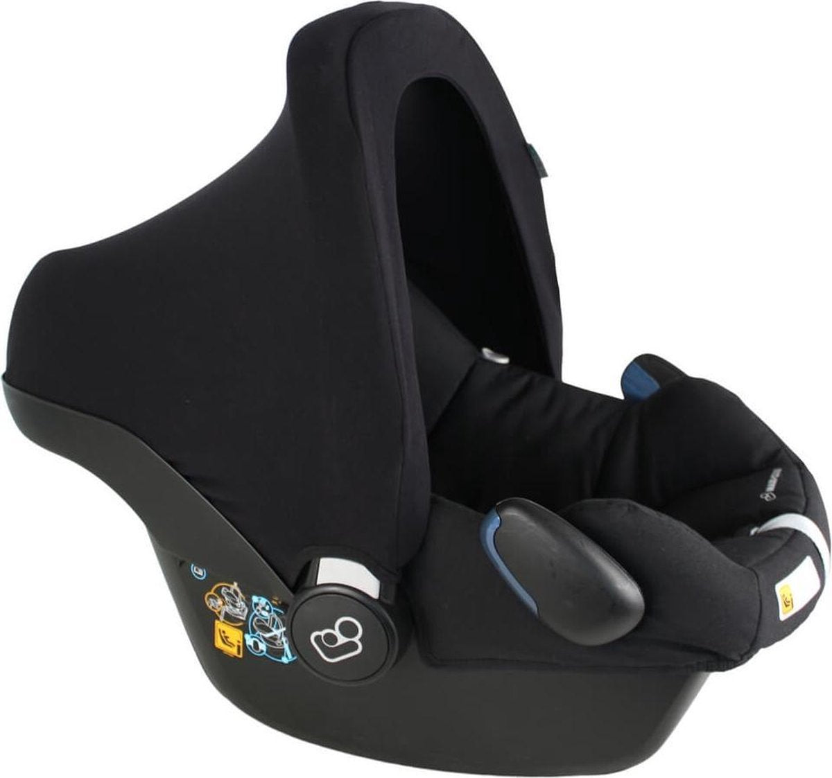Ukje Zonnekap voor Maxi-Cosi Cabriofix Pebble – UV 50+ - Zwart
