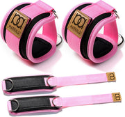 Marrald Enkelband Fitness 2 Stuks - Ankle Cuff - kabelmachine sport beenband strap - Roze