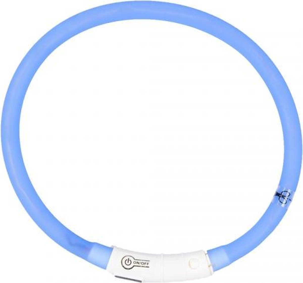 Verlichte light halsband blauw 70cm