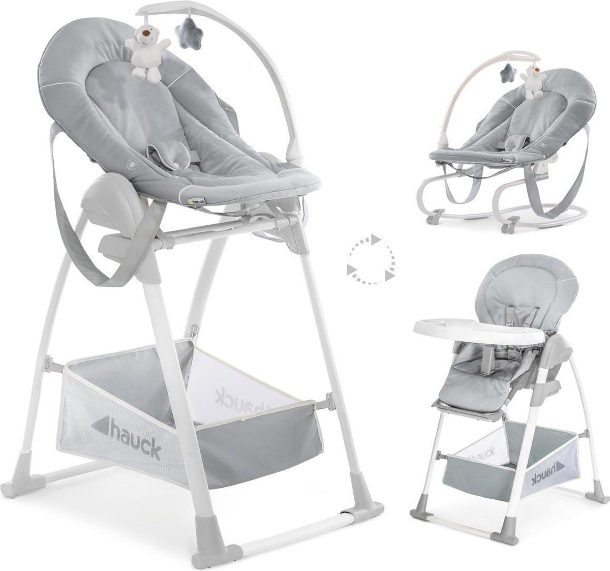 Hauck Sit N Relax 3 in 1 Kinderstoel - Stretch Grey