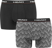 HEAD AOP 2P grijs & zwart - S