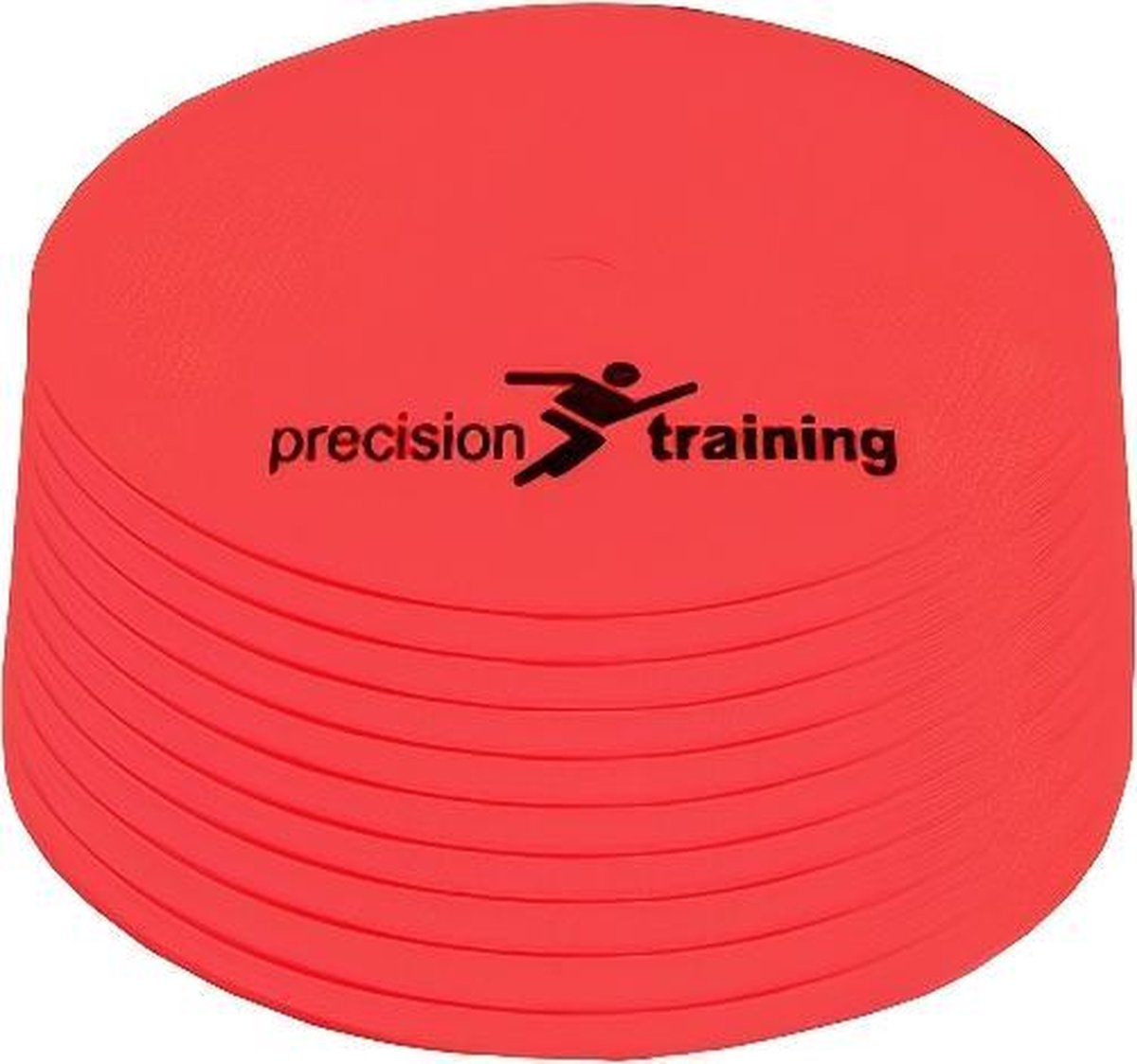 Precision Veldmarkering Rond 21 Cm Rubber Rood 10 Stuks