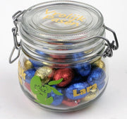Leuk kado met naam snoeppot - glas