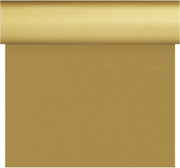 Bruiloft/huwelijk gouden tafelloper/placemats 40 x 480 cm - Thema goud - Trouwerij tafeldecoraties/versieringen