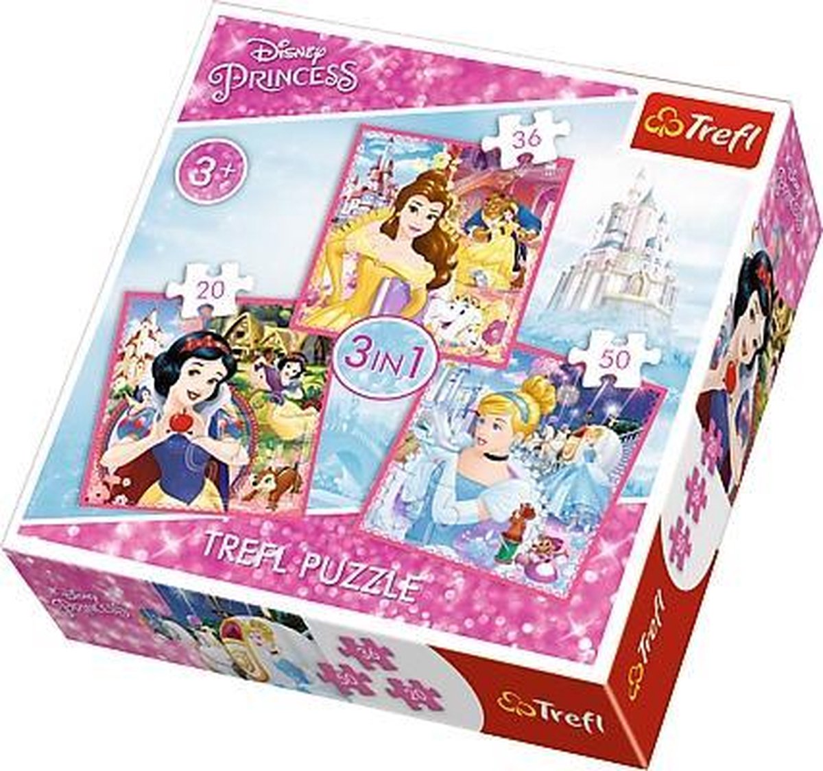 3 in 1 - Prinsessen Puzzel