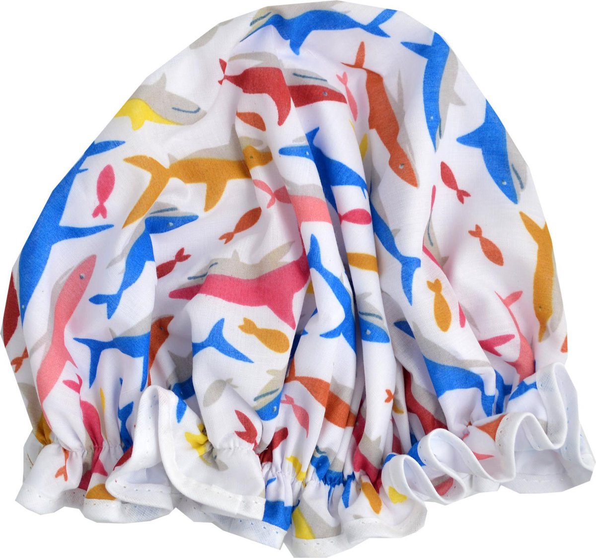 Vagabond Traditionele Engelse Douchemuts - Dolphins White