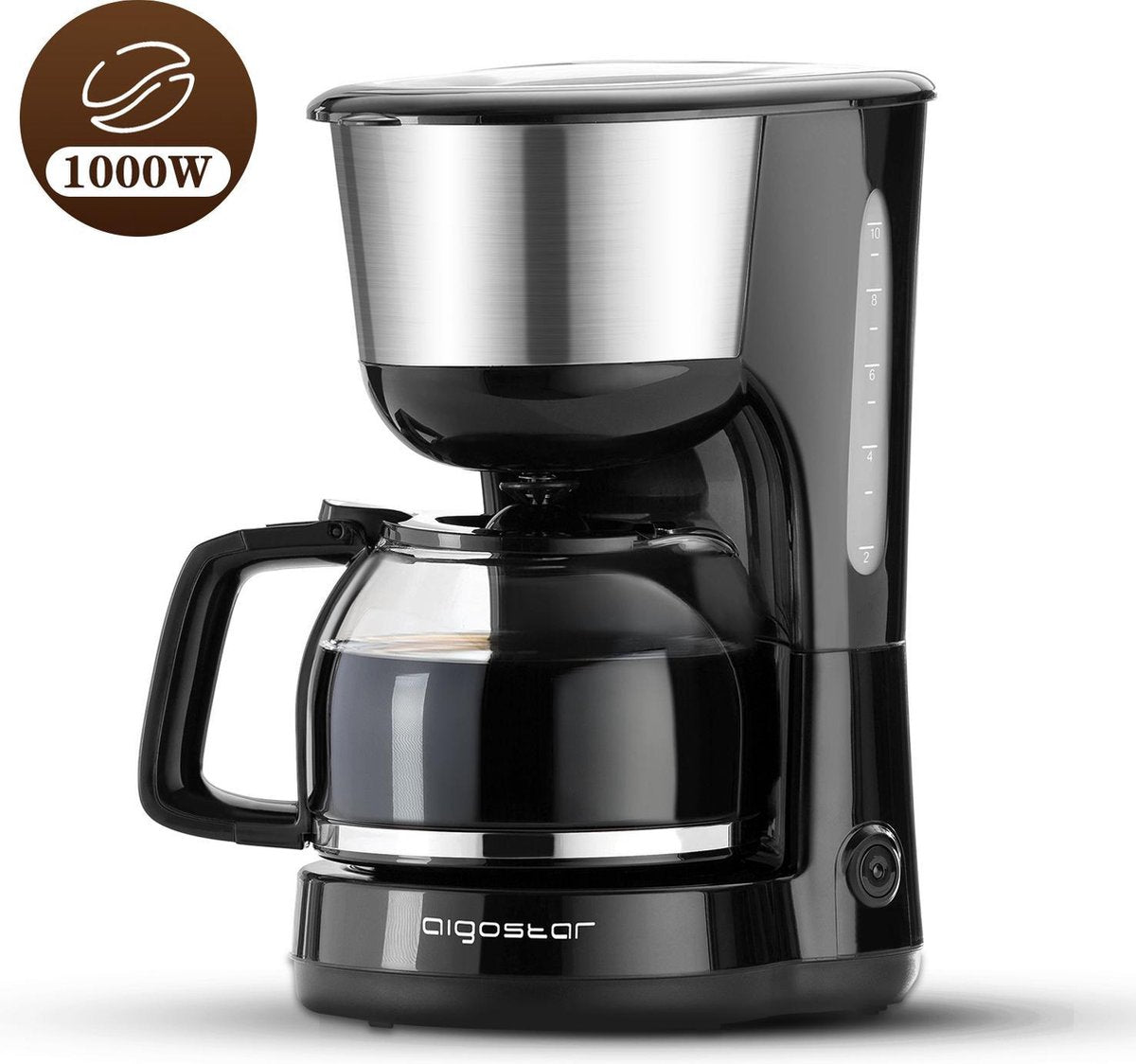 Aigostar Chocolate 30HIK - koffiezetapparaat/Filter-koffiezetapparaat - 1000W - 1.25L