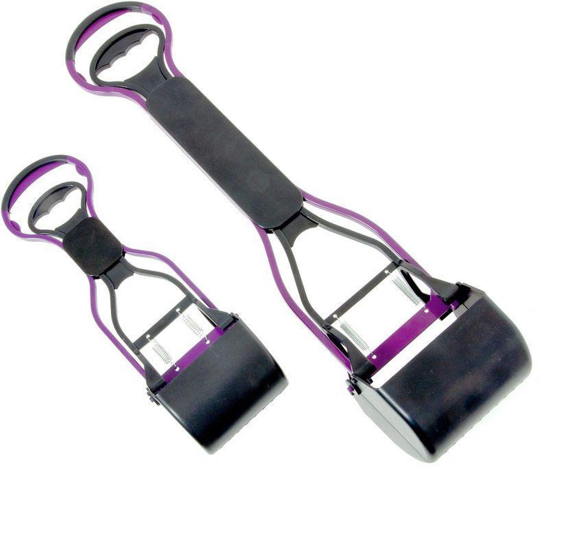 Waste scooper black/purple 45cm