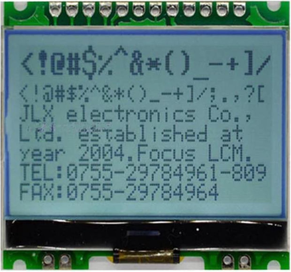 12864G-086-P 12864 Dot Matrix Lcd-scherm Module COG met Backlight 4 Seriële Interface 5 V L21