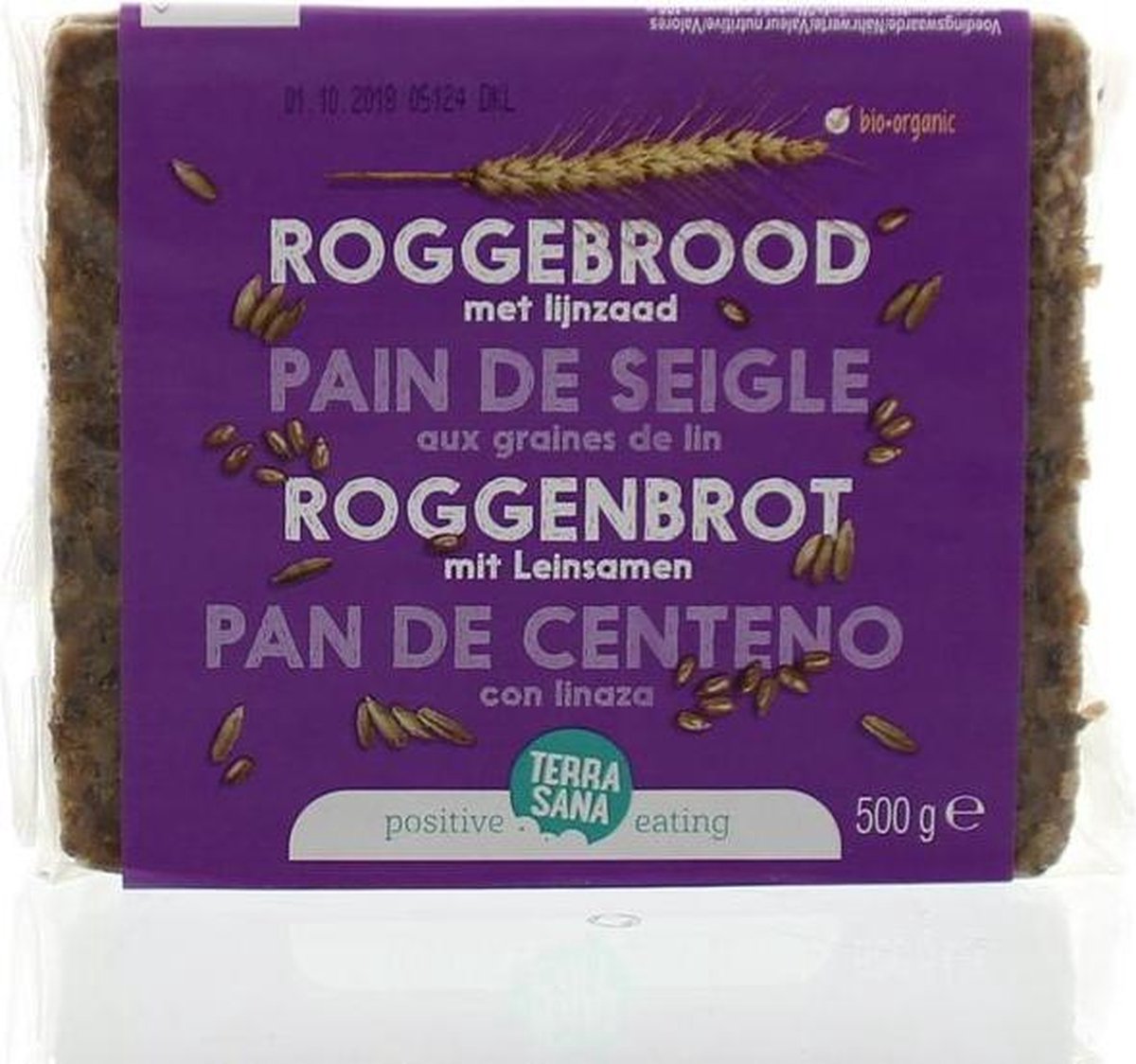 Terrasana Roggebrood Lijnzaad