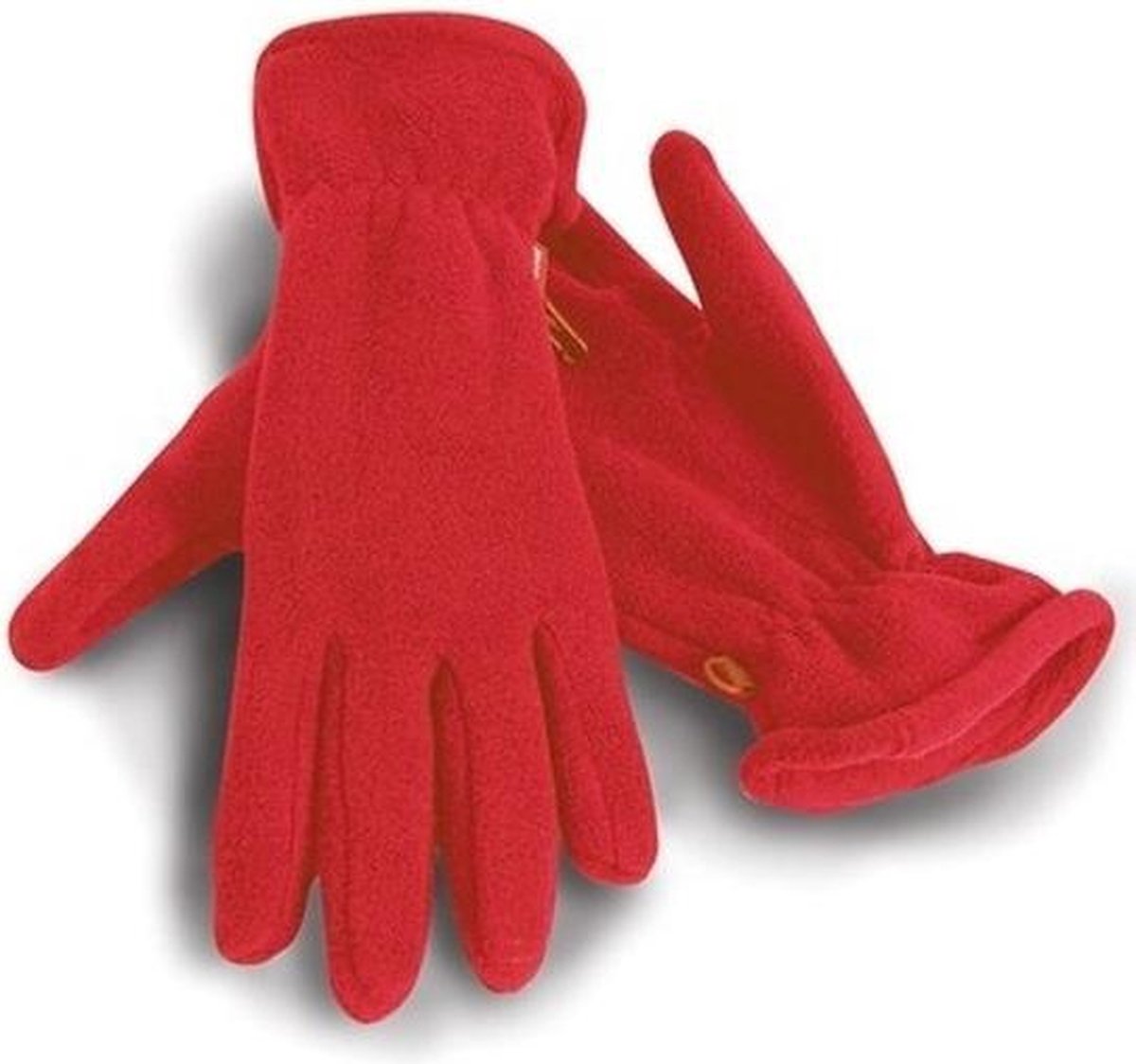Rode warme fleece handschoenen voor volwassenen M