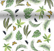 Duni Tafelloper Op Rol Rainforest 40 X 480 Cm Papier Groen