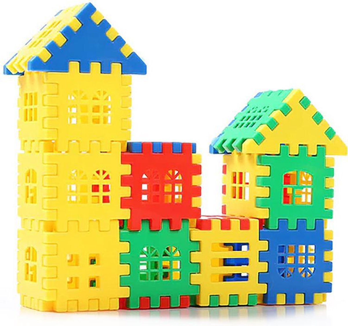 Bouwstenen Speelgoed - 50 stuks - Creatieve 3D Puzzel - Educatief Speelgoed Vanaf 3 Jaar