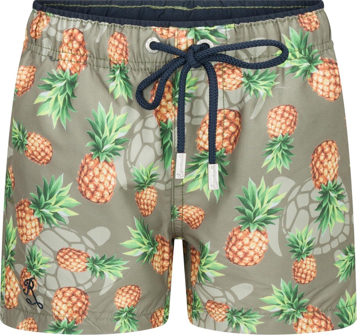 Ramatuelle Zwembroek Jongens - Tortola  - Maat 128 - Kleur  Groen / Khaki