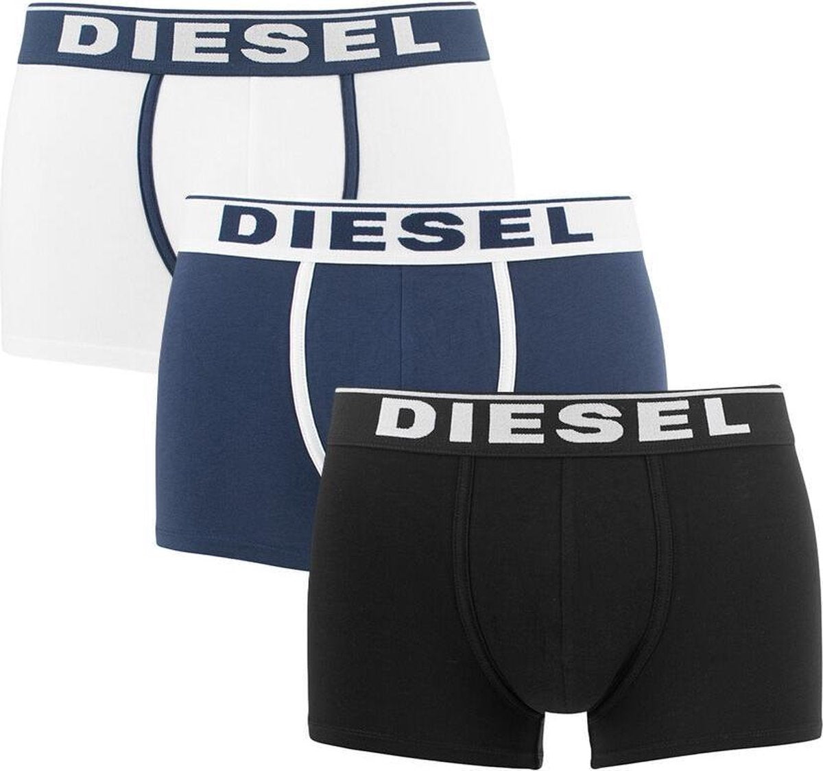 Diesel damien 3P zwart / wit / blauw - M