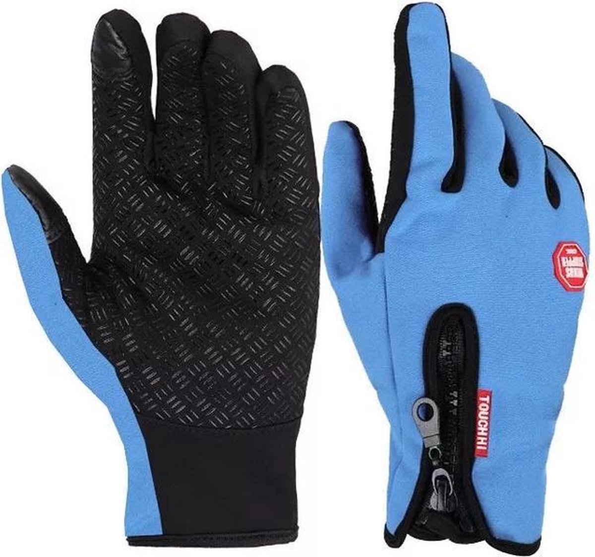 InterFixo Luxe Touch Screen Handschoenen - Blauw - Unisex - Waterproof - Heren