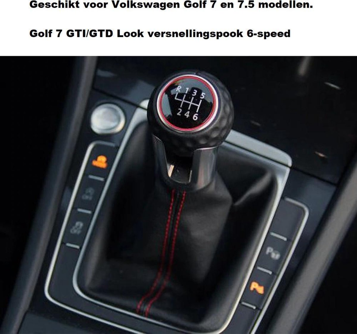 Sport Pook Schakel Pook Geschikt voor VW Golf 7 en 7.5  Gti Gtd R R20 R Line Tdi Tsi 6 Speed Facelift R Vag