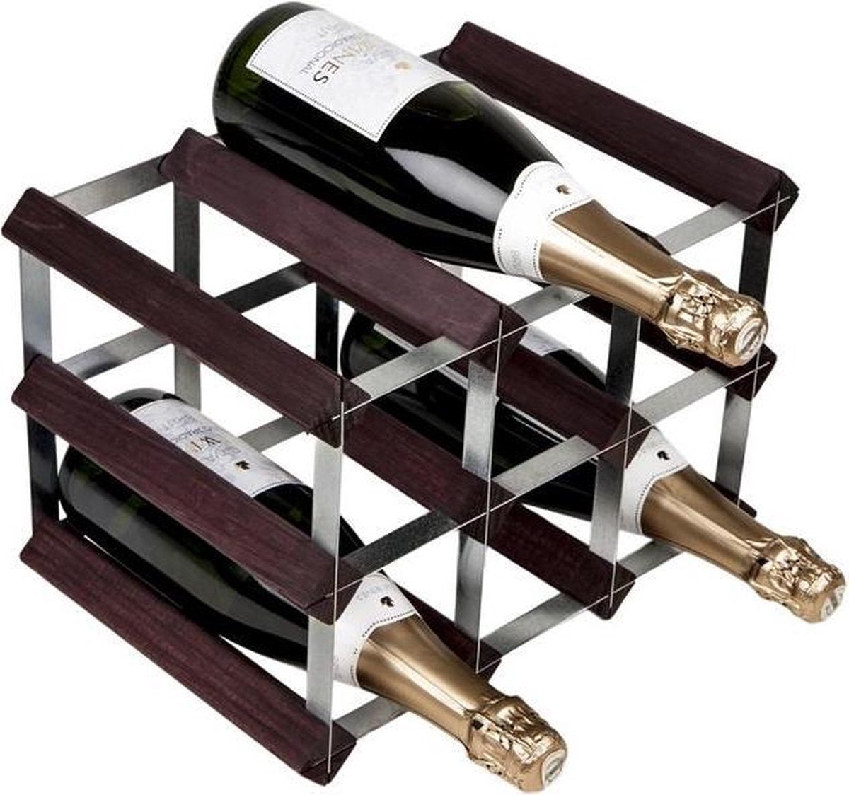 RTA - Traditional wine rack 9 bottles dark pine