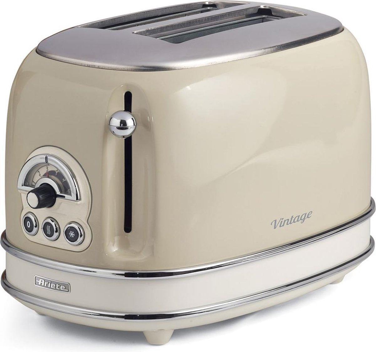 Ariete Vintage Broodrooster Beige Met Tosti-Ijzers