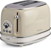 Ariete Vintage Broodrooster Beige Met Tosti-Ijzers