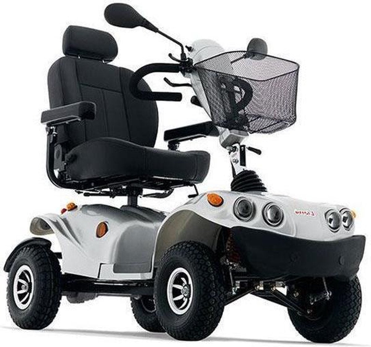 Lion 4 - Scootmobiel - Accu -  Zilver - Veilig en comfortabel