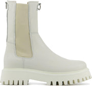 Bronx Vrouwen Leer  Chelsea boots / Laarzen / Damesschoenen 47268 - Wit - maat 39