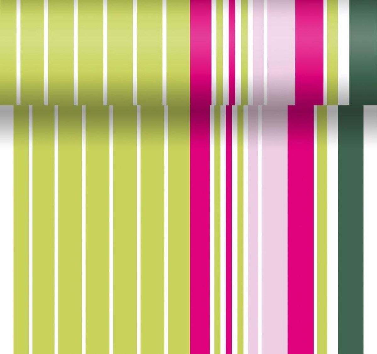 Duni Tafelloper Op Rol Jungle Stripe 40 X 480 Cm Papier Groen