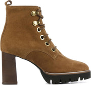 Maripe Vrouwen Suède  Desert boots / Laarzen / Damesschoenen 29201 - Cognac - maat 39