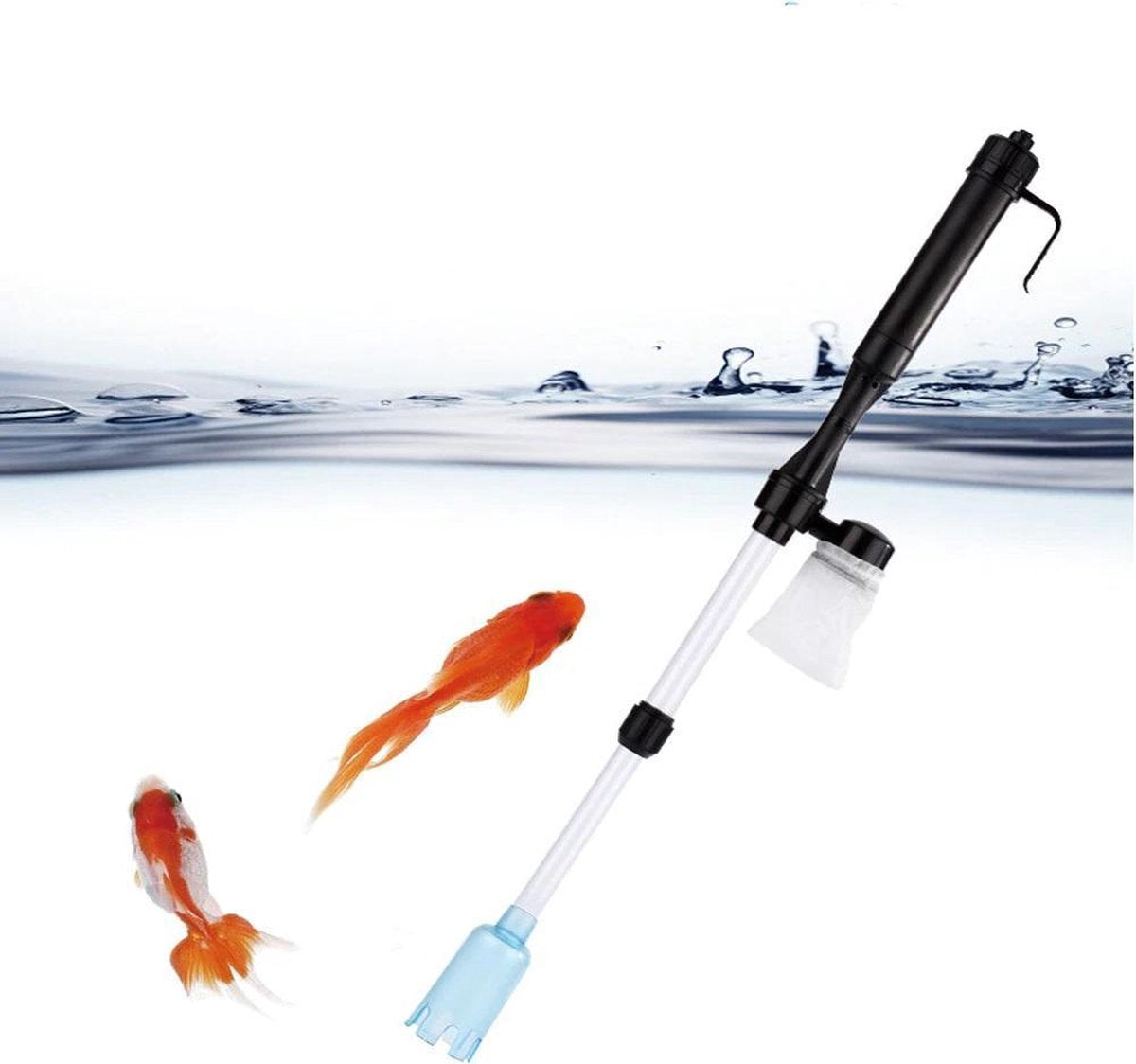 ProAqua - Aquarium Stofzuiger Elektrisch op Batterijen - Stofzuiger voor uw Aquarium met Filter - Reinig uw Aquarium - Schoonmaken - Verstelbaar